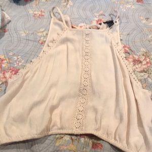 Lace design crop top